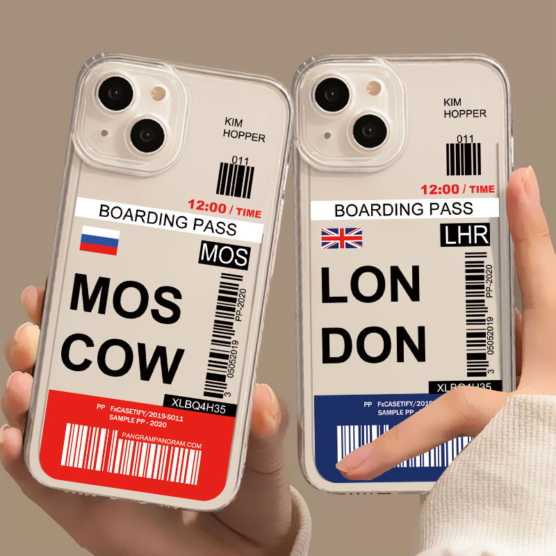 World City Travel Ticket New Y - огляд і ціна Phone Cases London